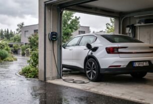 Pode carregar carro elétrico na chuva com wallbox instalado em garagem residencial